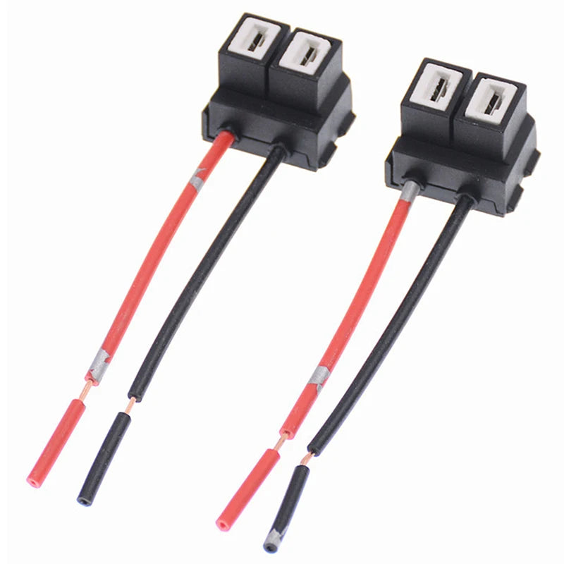 High Quality H7 Connector Auto Car Bulb Sockets Connectors Car Halogen Bulb Socket Power Adapter Plug Connector Wiring Harness Vue