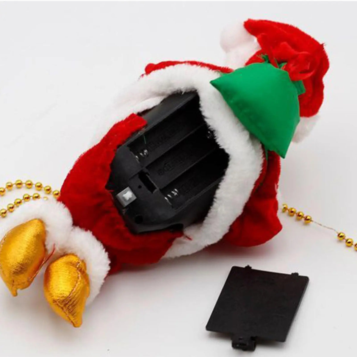 Climbing Santa Claus 13x12.5x10cm Electric Battery Operated Holiday Home Decor with Music Christmas Santa Climbing Rope pendant Vue