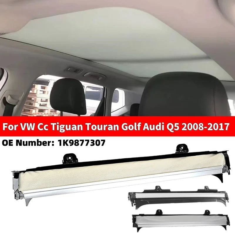 1Pcs Car Sunroof Curtain Cover Sunshade Sunroof Visor for VW Cc Tiguan Touran Golf Audi Q5 2008-2017 1K9877307 Vue