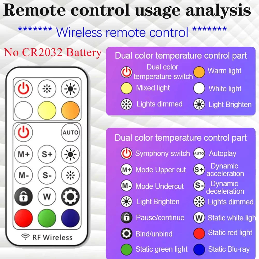 RGB Ring Light Lamp Ring Round With Remote Control For Smartphone Mobile Led Video Light Ring Make Youtube Photographic Lighting Vue