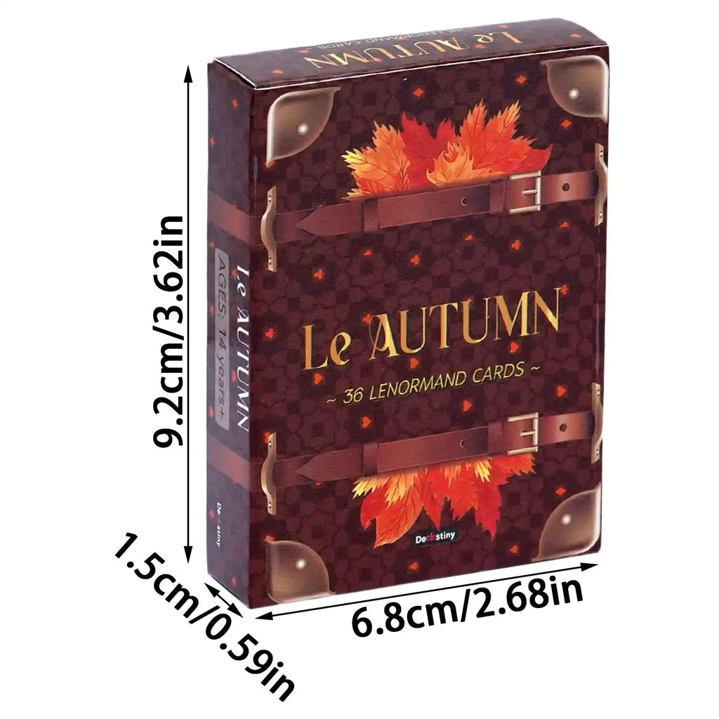 Tarot Cards 36 Pieces Fall Fortune Tarot Cards Aesthetic Divination Deck for Divination Meditation Learning Kids Teens Adults Vue