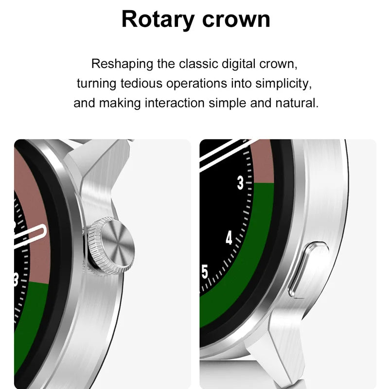 DT4+ Smart Watch Men GPS Tracker 390*390 HD Screen Bluetooth Call Voice Assistant Password Wireless Charge Women Smartwatch NFC Vue