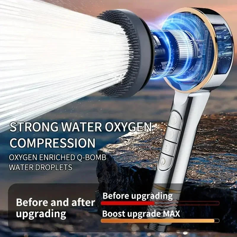 4-Speed Filtered High-Pressure Handheld Shower Head | Water Saving Handheld Shower Head Vue