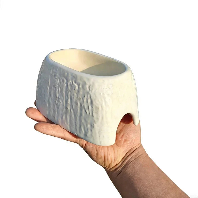 Ceramic Leopard Print Humid Hide Cave For Geckos Tarantulas Tree Frogs Salamanders Cozy Terrarium Shelter For Reptile Keepers Vue