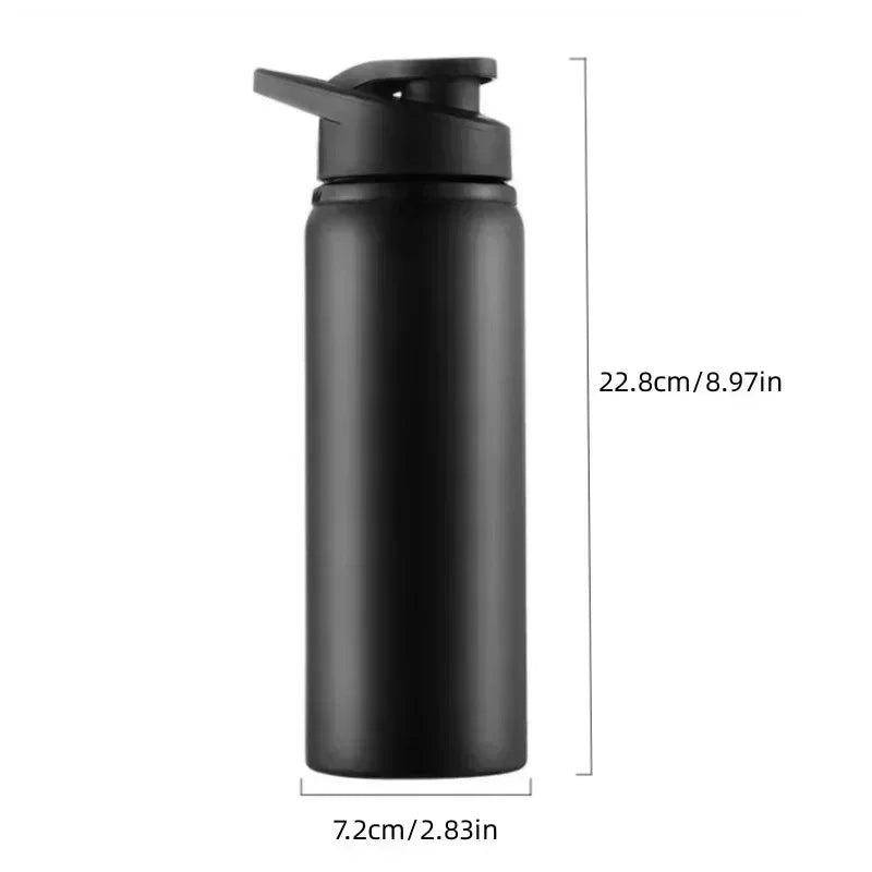 1-3PCS Stylish Portable Stainless Steel Sports Water Bottle Leisure Bike Riding Drinking Water Bottle Outdoor Sport Travel Cup Vue