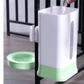 1.5L Dog Water Dispenser Large Capacity Leak-Proof Cage Hanging Water Bottle Easy to Clean Adjustable Hanging Crate Water Bowl Vue Light green-