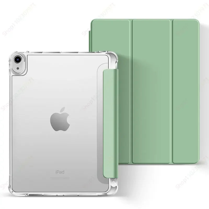 Ronnagar iPad Case with Pencil Holder – Pro, Air & All Gens iPad Folio Case Vue Matcha Green For iPad 10 10th Gen