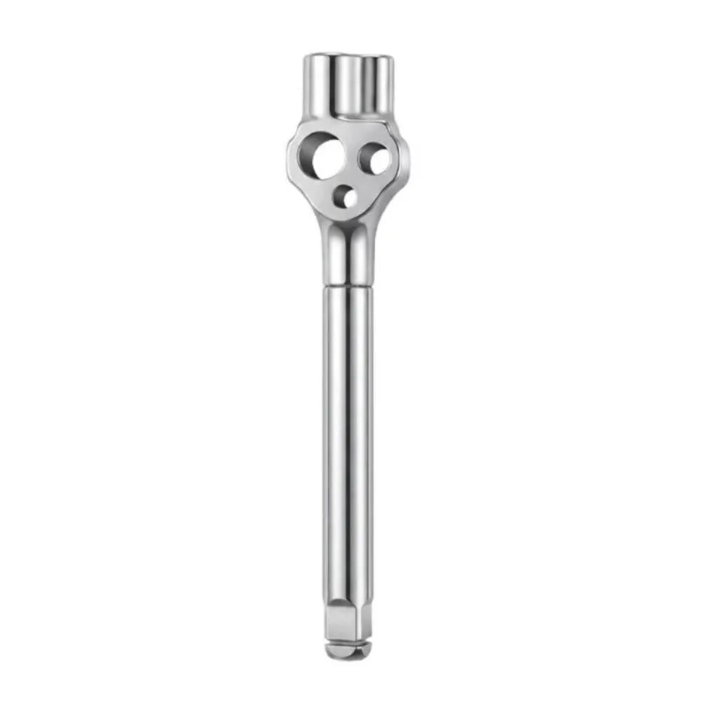 Heavy Duty Hexagonal Bit Adapter Extended Levers Design Torque Amplifier Multi-Function Hex Wrench Adapter Handle Extension Rod Vue Silver