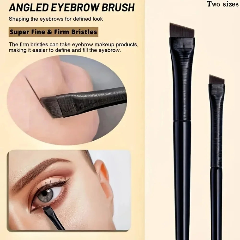 5pcs Eyeliner Brush Set with Tilted Fine Blade Suitable for Precise Application Suitable for All Skin Types Lower Eyelid Brush Vue