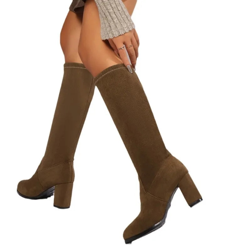 Women's Plus Size Knee-High Boots | Square Heel & Platform Knee-High Boots Vue