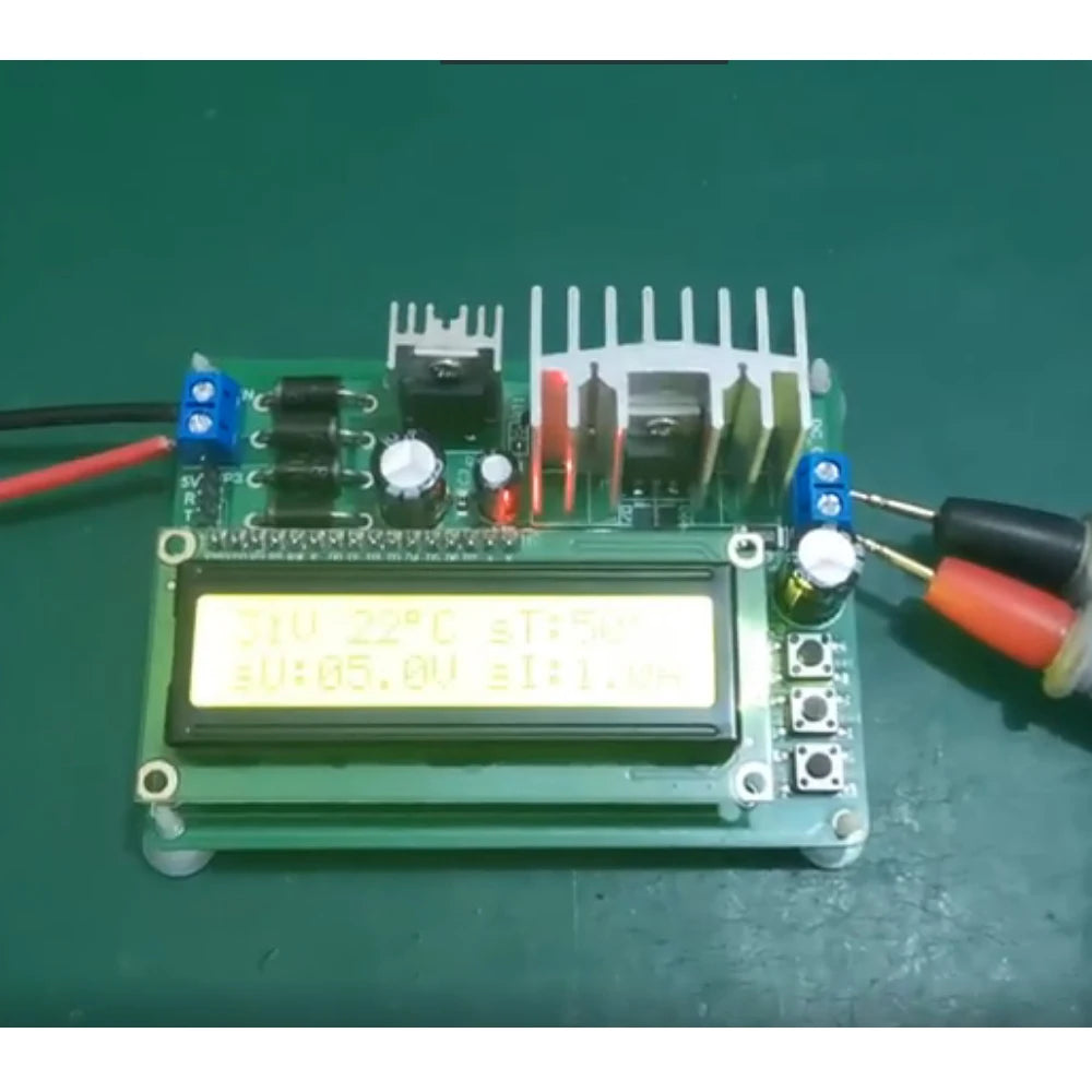 Enhanced 51 MCU STC12C5204AD Digital Linear Regulated Power Supply Board 72W LCD1602 Display Voltage Current Calibration Module Vue