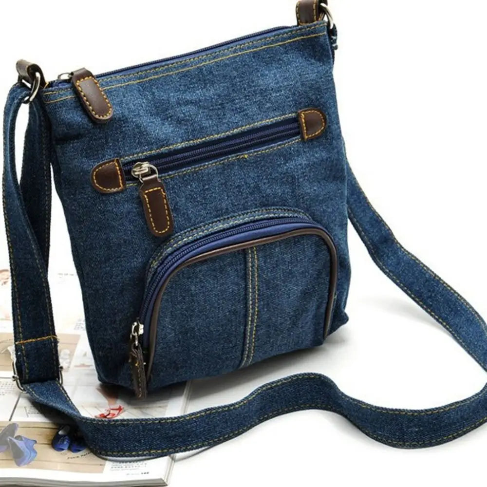 Messenger Cross Denim Shoulder Bag Casual Purse Women Handbag