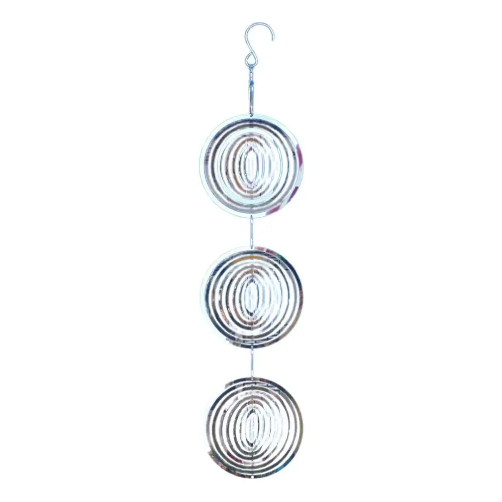 Reflective Hanging Bird Repeller Discs,Wind Chime Bird Deterrent for Garden,Decorative Birdproofing Reflectors to Keep Bird Away Vue A CN