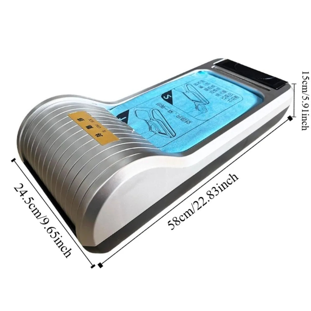 Hands-Free Shoe Film Dispenser Sanitary Dustproof Automatic Shoe Cover Machine Fully Automatic Fast Dispensing Vue