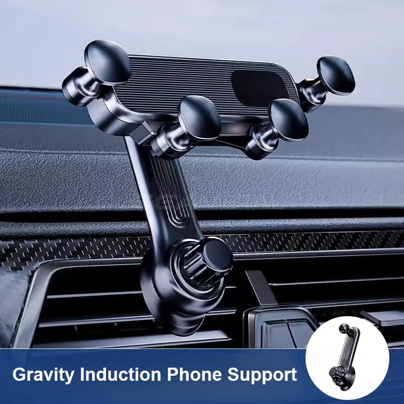 SEAMETAL Air Vent Car Phone Holder Horizontal Vertical Telescopic Air Outlet Hook Phone Mount Stable Fixed Cellphone Navigation Vue 1pc China Mainland