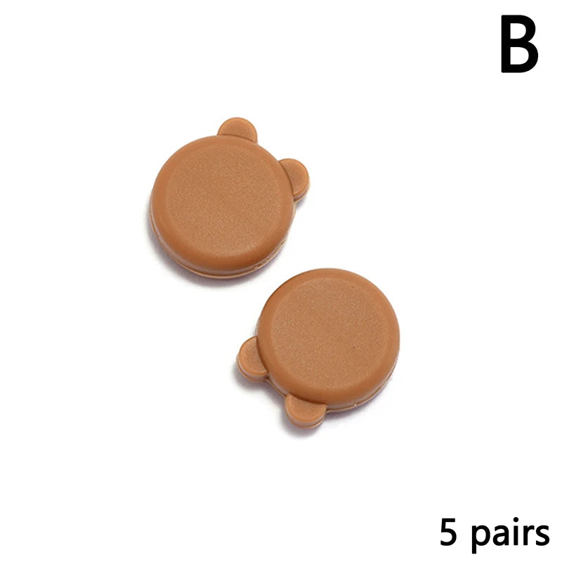 5 Pairs Silicone Glasses Ear Grip Cute Sports Eyeglasses Ear Hook Silicone Anti Slip Eyewear Temple Tips Sleeve Retainer Holder Vue B Coffee