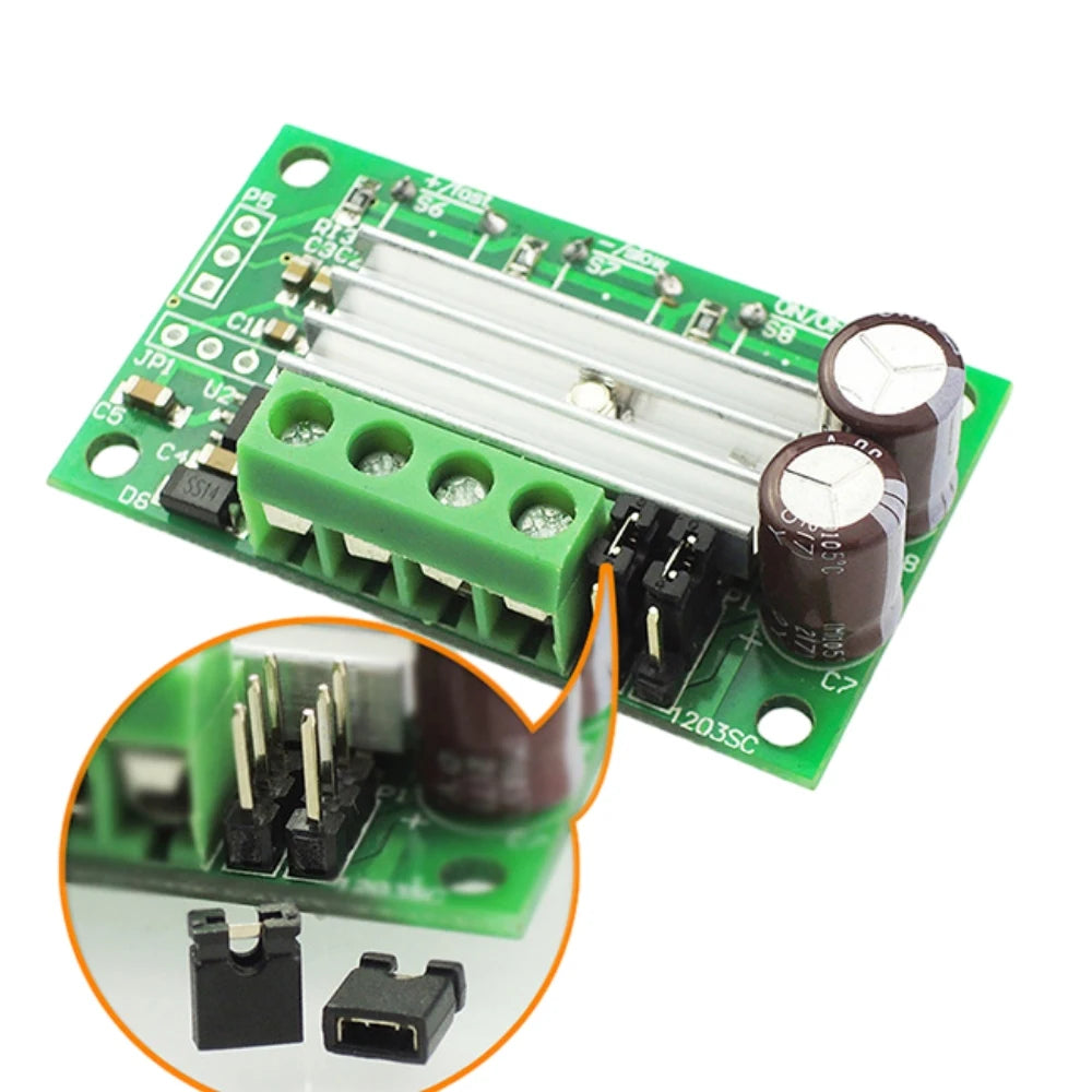 PWM DC Motor Governor DC6-28V Push-button DC Motor Speed Regulator 2A Motor Speed Controller Touch the Button Motor Governor Vue