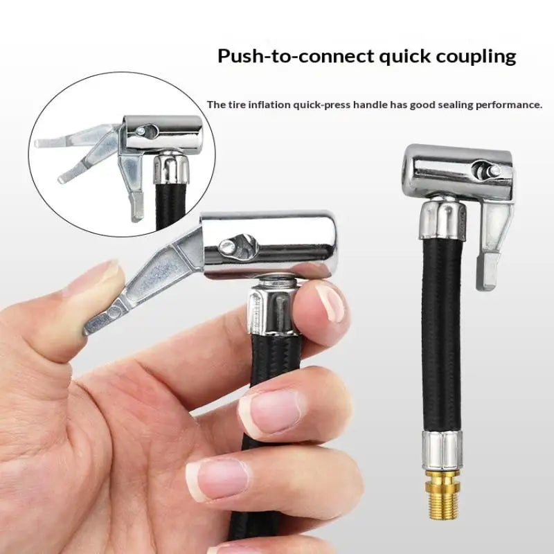 Twist Lock Tire Inflator Hose Extension Adapter Flexible Tube for Car Bicycle Motorcycle Garage Maintenance Vue