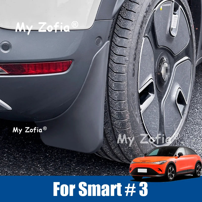 Mud Flaps Splash Guards for Smart #3 2024–2026 | My Zofia Mud Flaps & Splash Guards Vue