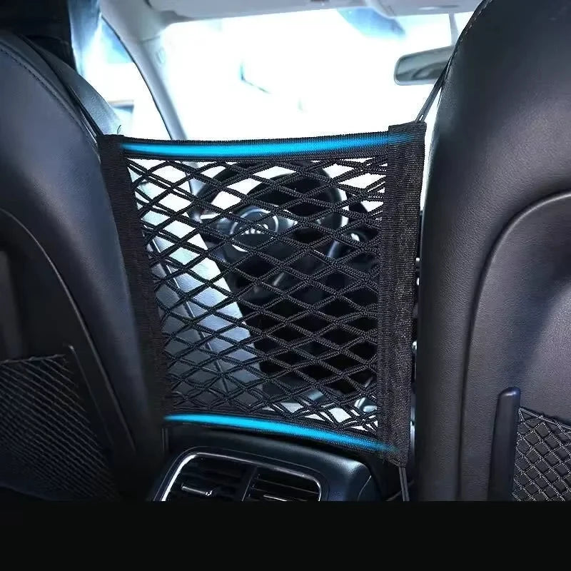 Motorcycle Cargo Net High Elastic Double Layer Motorcycle Net for Helmet Storage 10"X11" Bungee Cargo Net with Hooks Luggage Net Vue