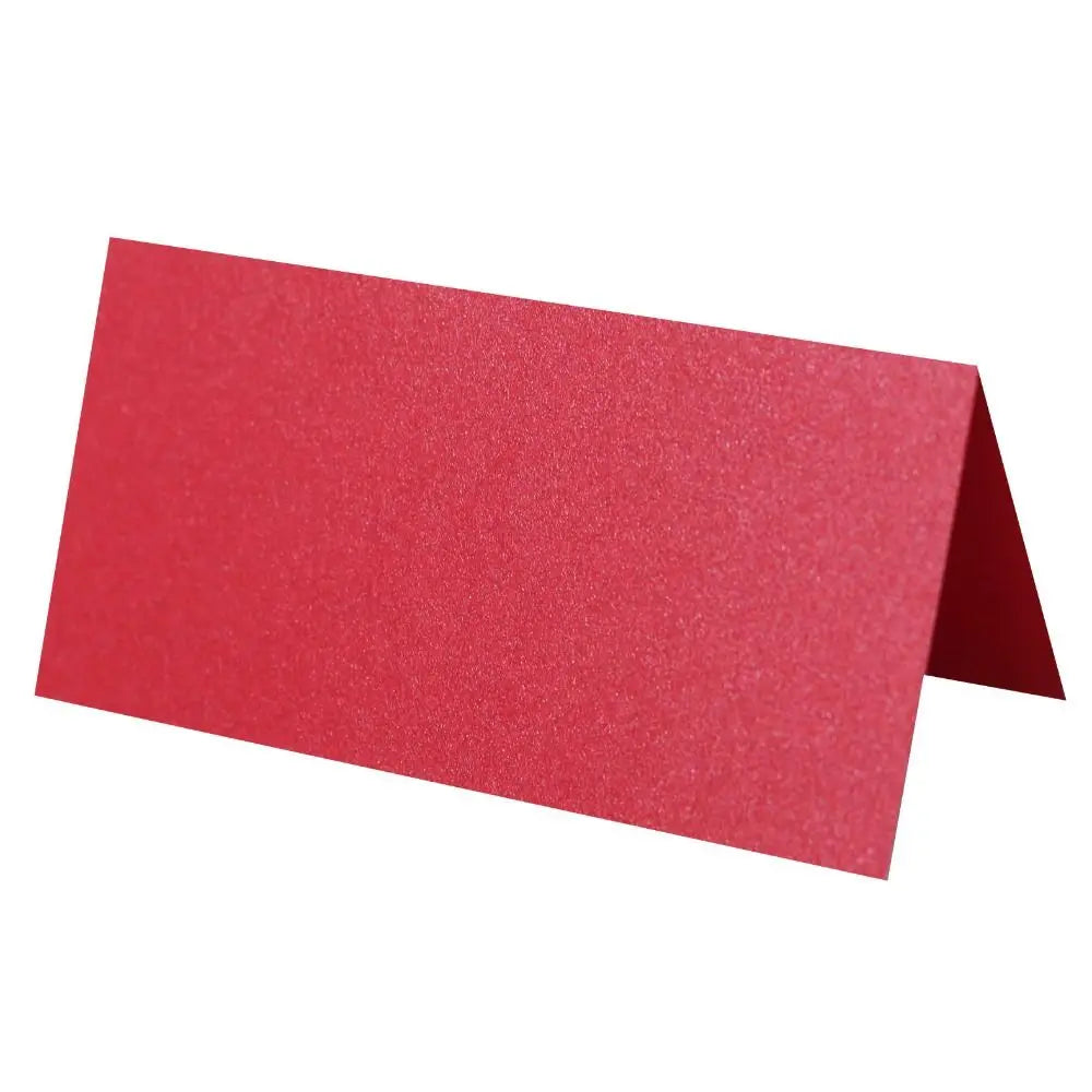 10pcs Vintage Wedding Place Cards Kraft Paper Blank Table Place Cards Elegant Folded Name Seat Card Anniversary Celebration Vue red
