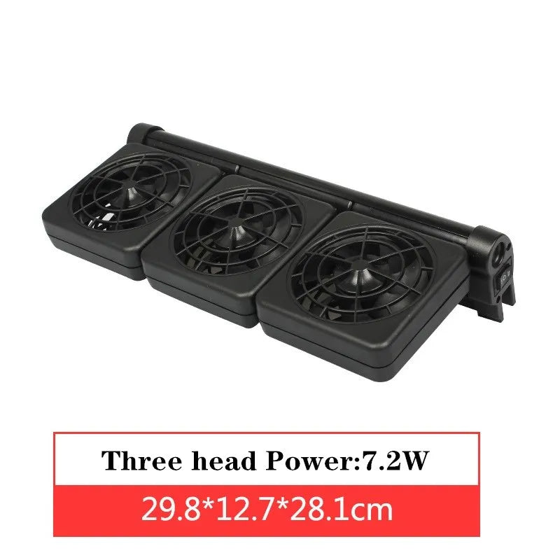 1/2/3/4 Aquarium Fans Chillers Water Temperature Control Fish Tank Cooling Fan System for Salt Fresh Water Marine Tank Pond Vue Style 3