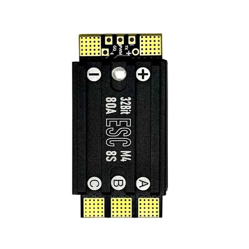 Hot-80A 48K AM32 Single ESC 3-8S Lipo Support Dshot 150/ 300/600 Vue Black