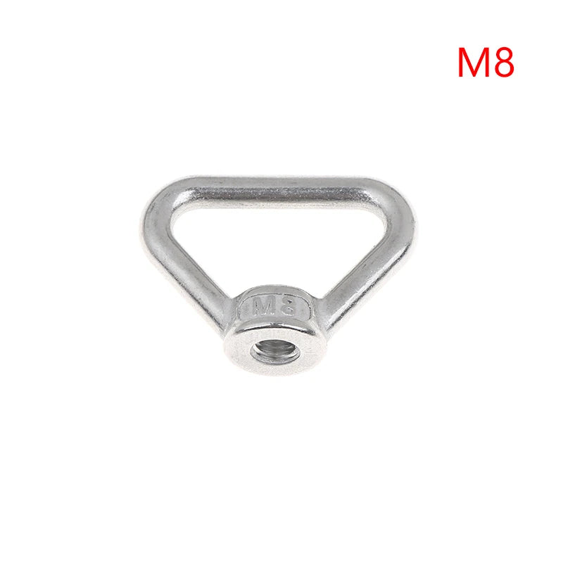 M8 M10 M12 M14 M16 M20 M24 304 Stainless Steel Triangle Lifting Eye Nut Trapezoid Thread Rings Fit For Handle Bolts Vue A1