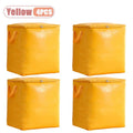 1-4PCS Extra Large Moving Storage Bag Heavy Duty Woven Quilt Organizer Durable Laundry Tote for Travel Blanket Comforter Clothes Vue Yellow-4PCS 75L