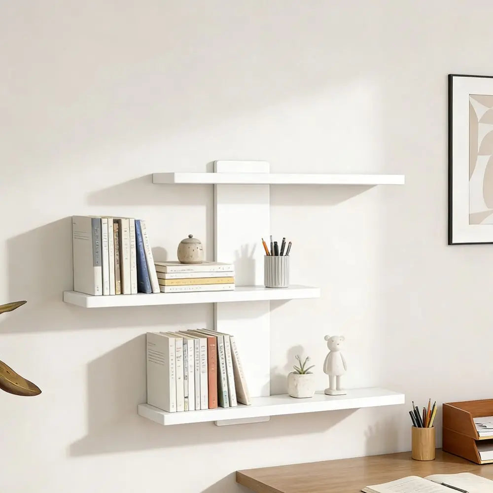 Simple Wall Mounted Storage Rack Bathroom Multi Functional Book and Plant Display Stand Kitchen Detachable Floating Wall Bracket Vue