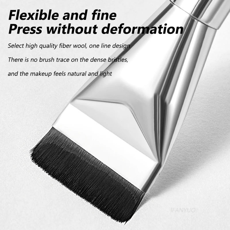 Ultra Thin Foundation Brush Lightweight and Thin Face Contour Brush Flat Contour Brush Blending Foundation Cream Makeup Brushes Vue