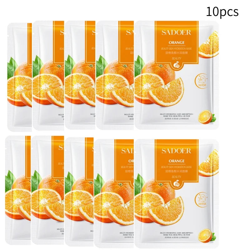 10Pcs Ying Liang Hydrating Facial Mask, Made with a Lightweight and Soft Film Material, Fits Snugly on the Skin, Hydrates and Moisturizes Vue 10Pcs