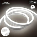 Touch Sensor LED Neon Sign Light Strip 5V USB Dimmable Waterproof Neon Lamp Flexible Tape Silicone Bedroom Backlight DIY Decor Vue Cool White 1m