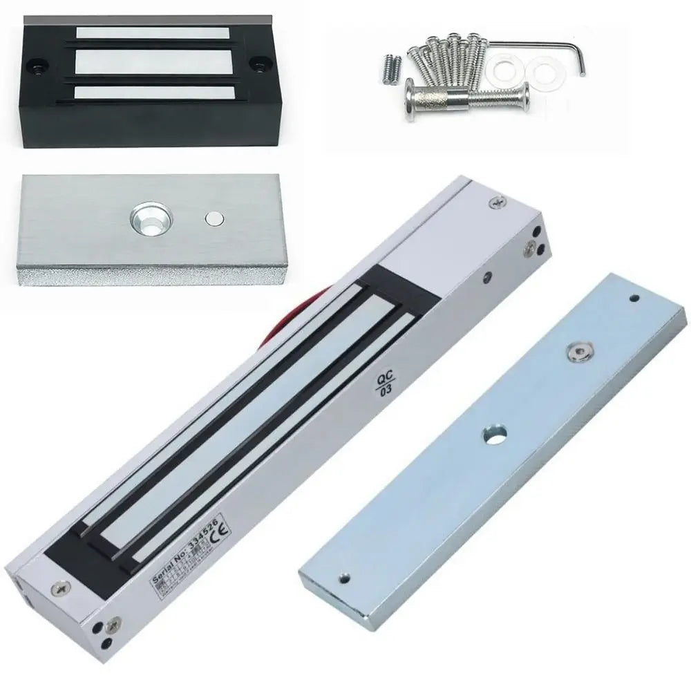 60/280KG Holding Force Electric Magnetic Door Lock Magnetic 12V DC Electromagnet Lock Access Control System Exposed Vue