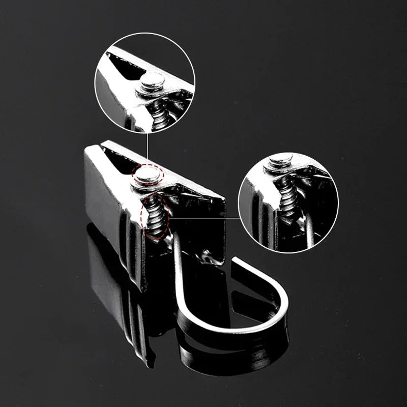 vvocci 20pcs Curtain Window Curtain Hook Clips Durable with Hook Sturdy and Stainless SteelHome Window Curtain Decor Accessories Vue