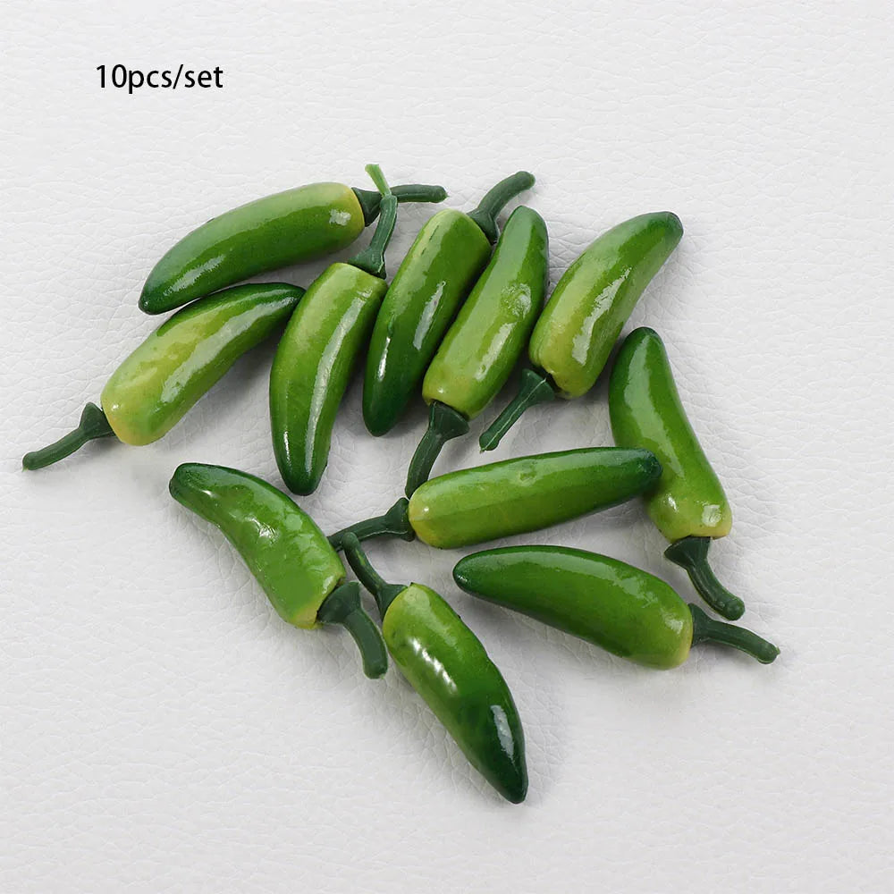 Festive Mini Plastic Plants Simulation Decoration Artificial Pepper Simulation Chili Fake Vegetables Vue green