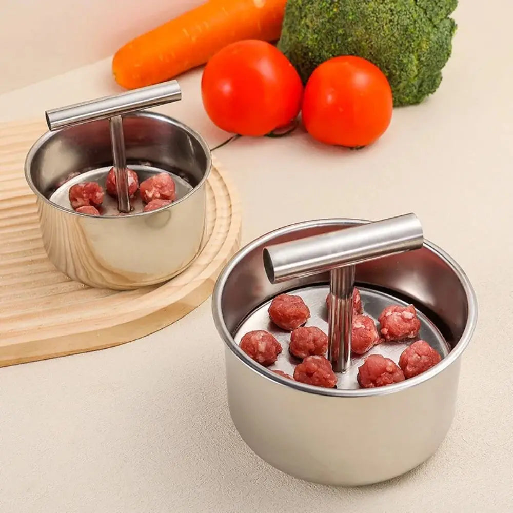 Stainless Steel Hand Press Meatball Maker Quick & Easy DIY Meatballs Efficient Meatball Maker Tool Creative Rustproof Vue