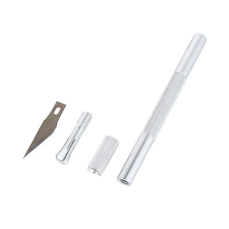 vvocci Non-Slip Engraving 10pcs Metal Knife Kit + 40 Blades Cutter Craft Knives #11 for Mobile Phone PCB Repair Hand Tools Vue
