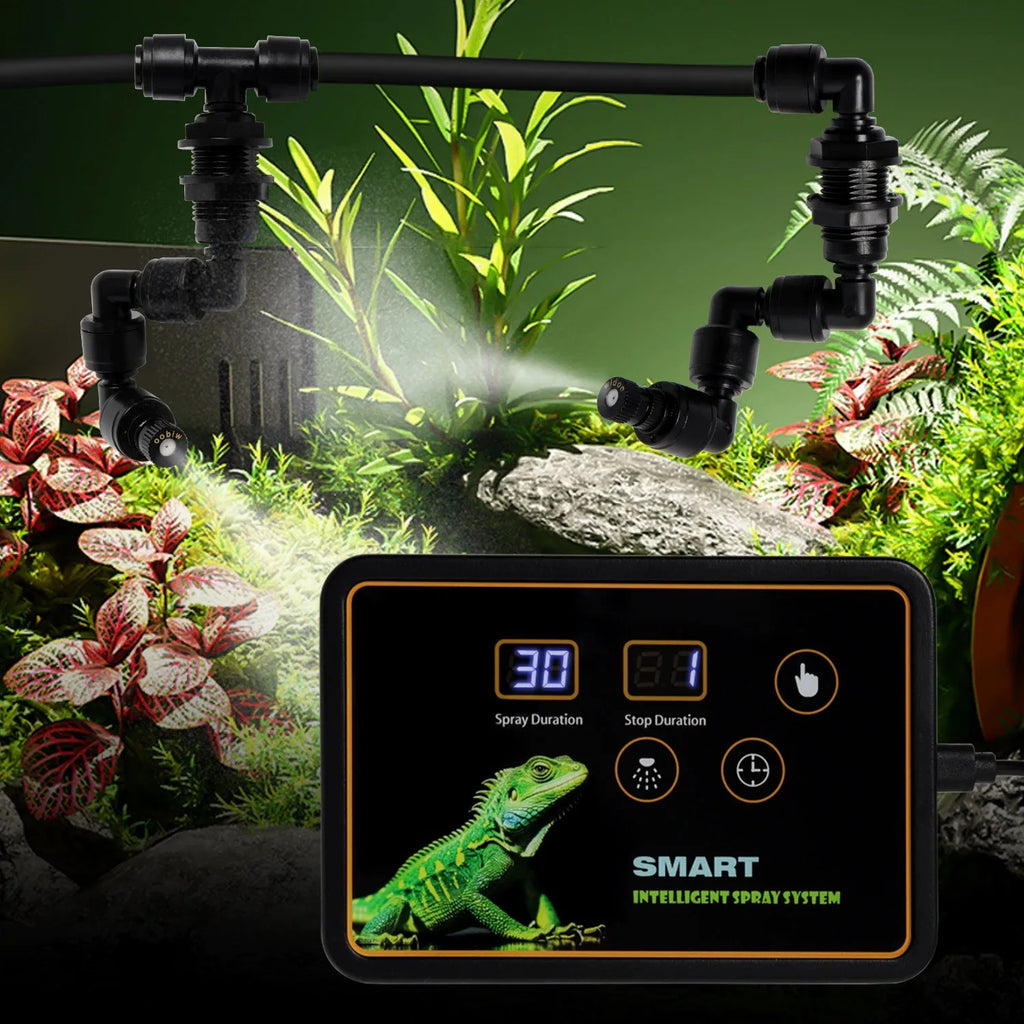 Smart Rain Forest Tank Timing Spray System Intelligent Atomization Set Pet Lizards Snakes Frog Turtle Box Spray Humidifier Vue