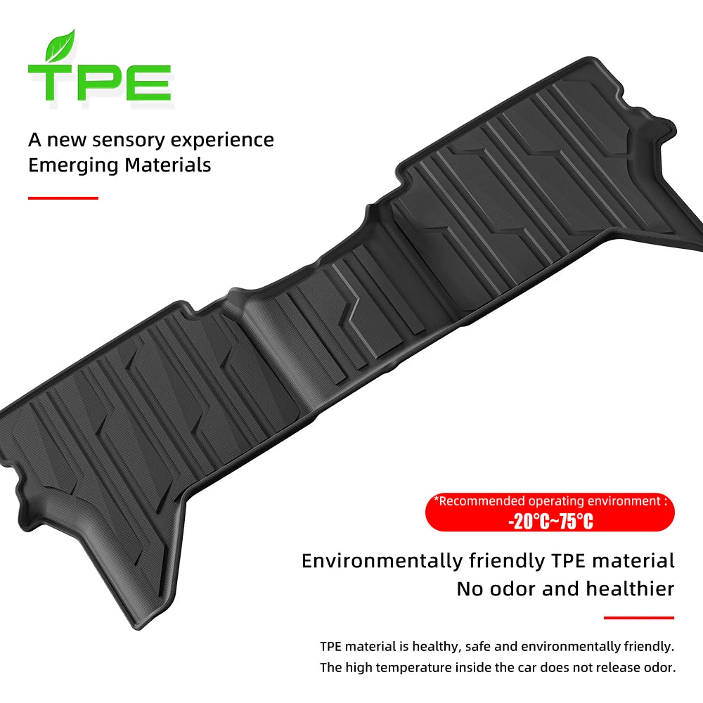 for 2011-2020 Mitsubishi Pajero 7seat Right Rudder TPE 3D Car Floor Mats Cargo Liner Trunk Pad Carpet Protect Vue