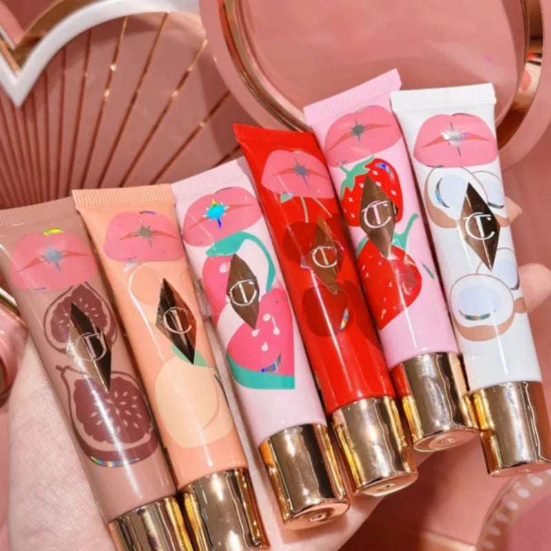 Charlotte Hot Tilbury Shiny Plump Lip Gloss Lasting Moisturizing Makeup Double Color Powder Blusher Easy To Color Blush Stick Vue