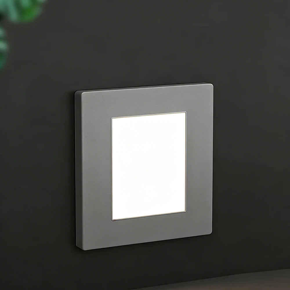SANDIY Motion Sensor Recessed LED Stair Wall Light 2W Recessed Wall Sconce Vue