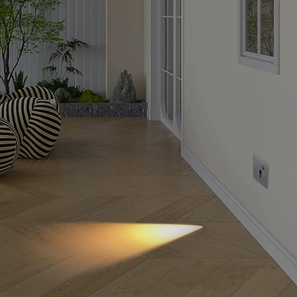 SANDIY Recessed LED Stair Light – Motion & Photocell Sensor 3W LED Step Light Vue