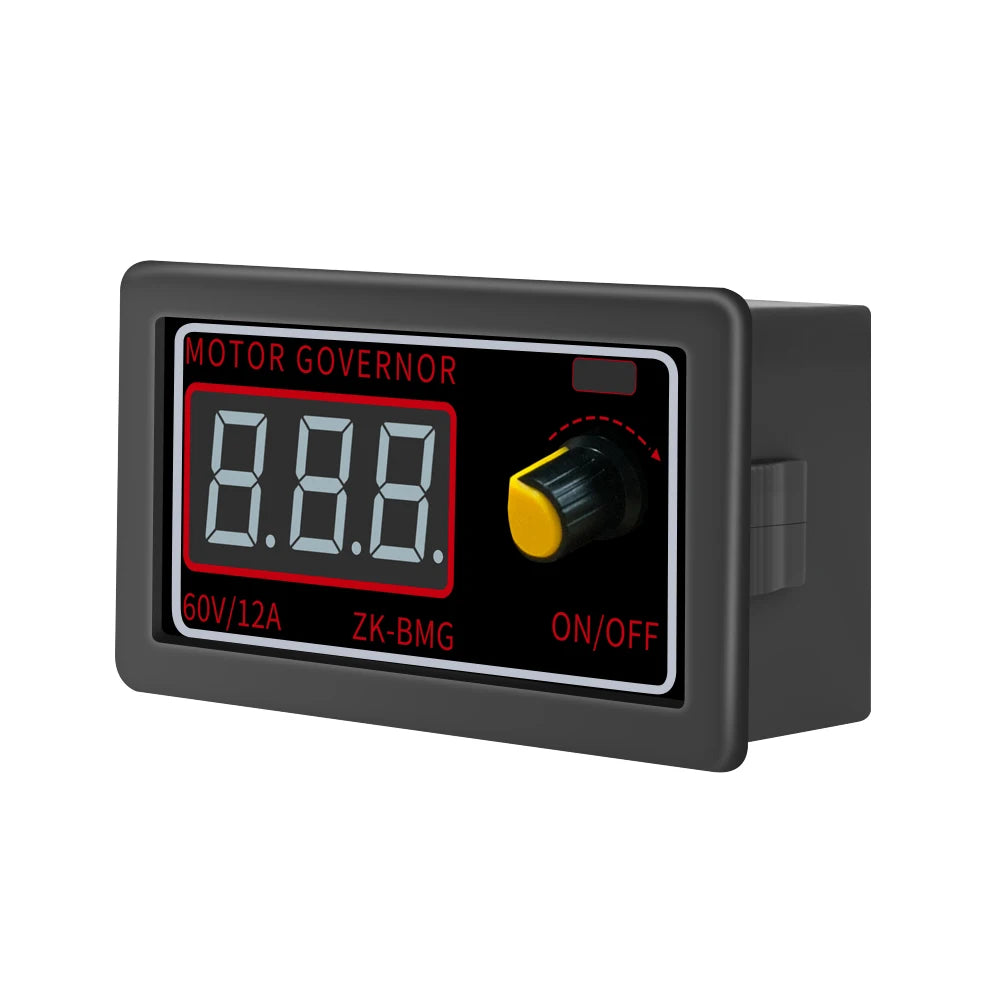 9-60V DC Motor Speed Controller PWM Adjustable Speed Digital Display Encoder Duty Ratio Frequency Governor Motor Fan Controller Vue