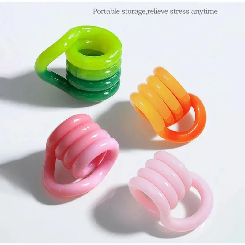 Thermochromic Twist Fidget Toy – Color Changing Tangle Toy Fidget Tangle Toy Vue