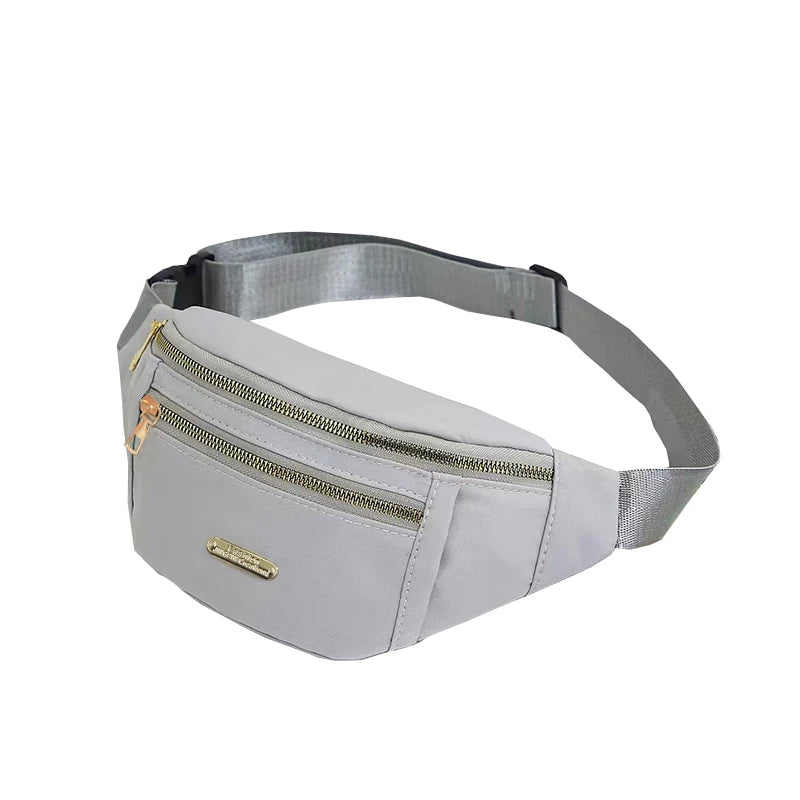 Daily Wear Simple Solid Tone Waist Sling Bag Fashion Unisex Fanny