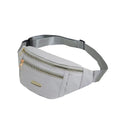 Daily Wear Simple Solid Tone Waist Sling Bag Fashion Unisex Fanny