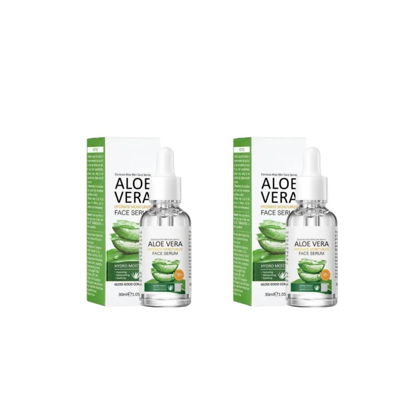 Aloe Vera Facial Moisturizing and Firming Essence, Containing Aloe Vera Extract, Niacinamide, Sodium Hyaluronate and Other Skin-Beneficial Ingredients, Is Suitable for the Care of Dry, Rough, and Dull Skin in Light Beige Skin Vue 2Pcs