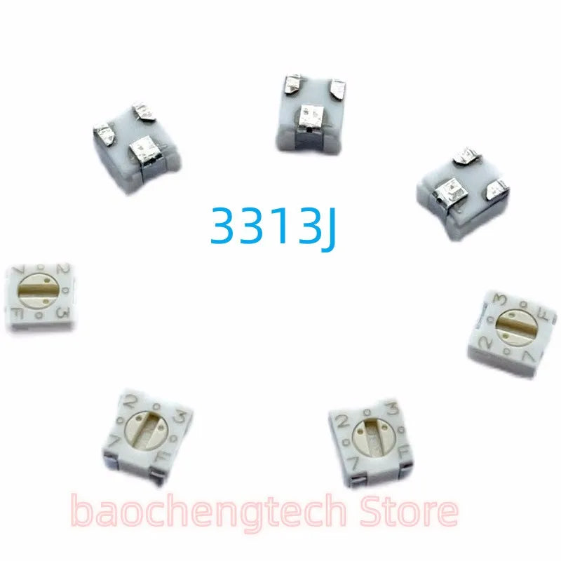 10pcs 3313J 3mm Square Automotive Trimming Potentiometer 10 20 50 100 200 500 Ohm1K 2K 5K 10K 20K 50K 100K 200K 500K 1M 2M Vue 20 Ohm