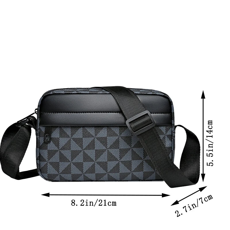 Top-quality Pu Leather Men Waist Packs Business Crossbody Bags Male